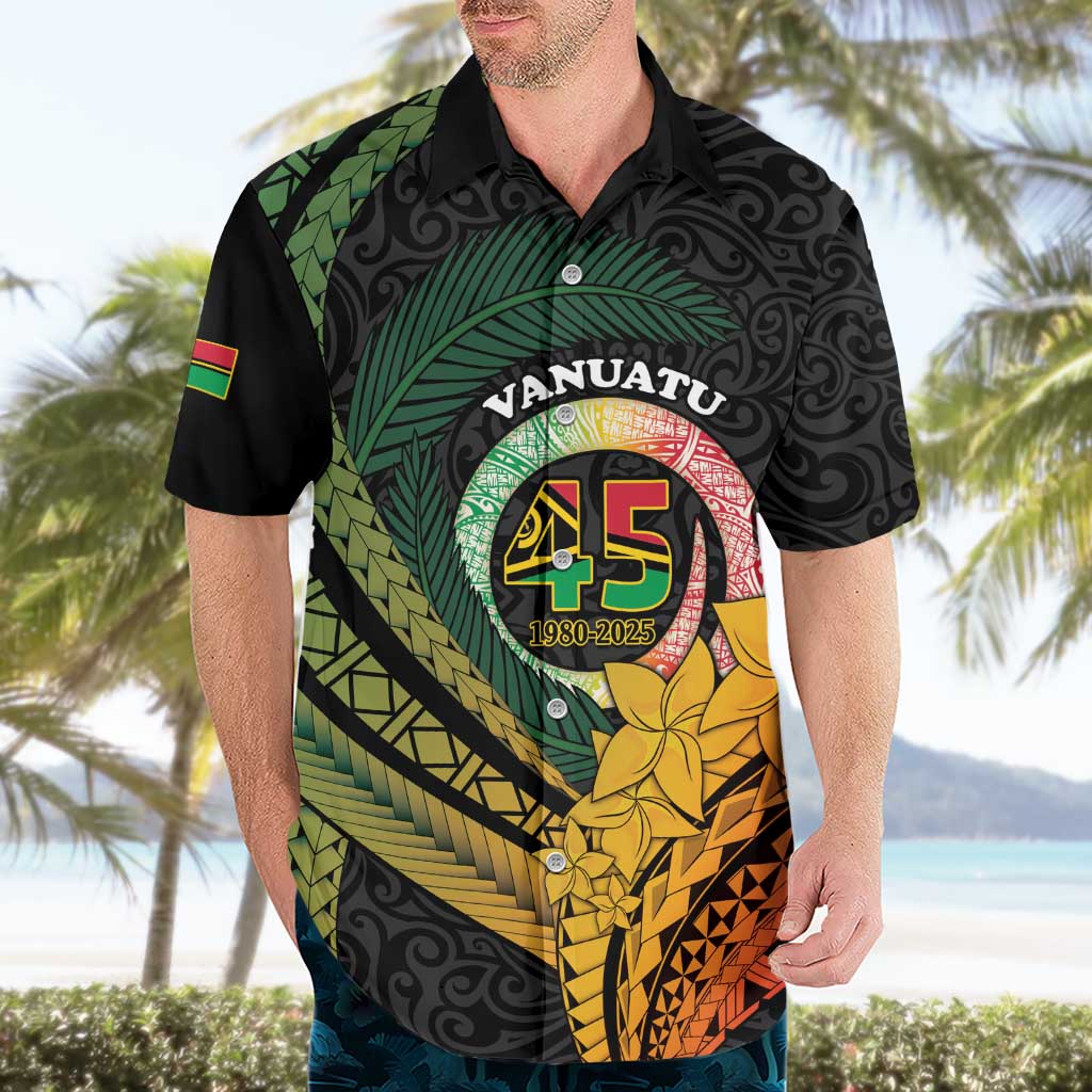 Personalised Vanuatu Independence Day Hawaiian Shirt July 30 Pig Tusk Long God Yumi Stanap LT14 - Polynesian Pride