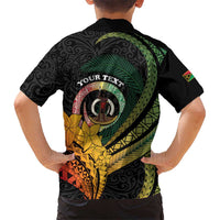 Personalised Vanuatu Independence Day Hawaiian Shirt July 30 Pig Tusk Long God Yumi Stanap LT14 - Polynesian Pride