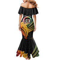 Personalised Vanuatu Independence Day Mermaid Dress July 30 Pig Tusk Long God Yumi Stanap LT14 - Polynesian Pride