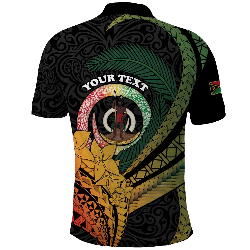 Personalised Vanuatu Independence Day Polo Shirt July 30 Pig Tusk Long God Yumi Stanap LT14 - Polynesian Pride