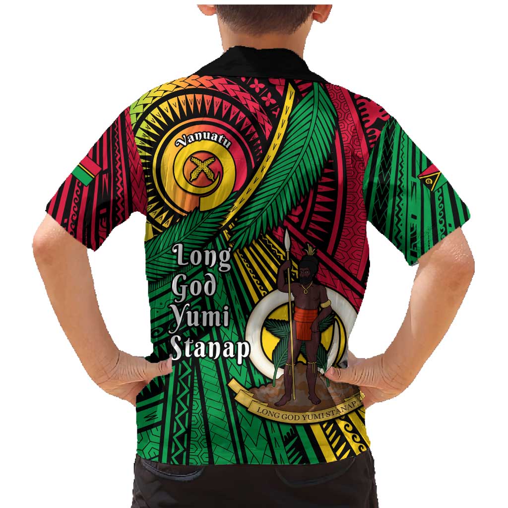 Halo Vanuatu Family Matching Mermaid Dress and Hawaiian Shirt Happy 45th Independence Anniversary LT14 - Polynesian Pride