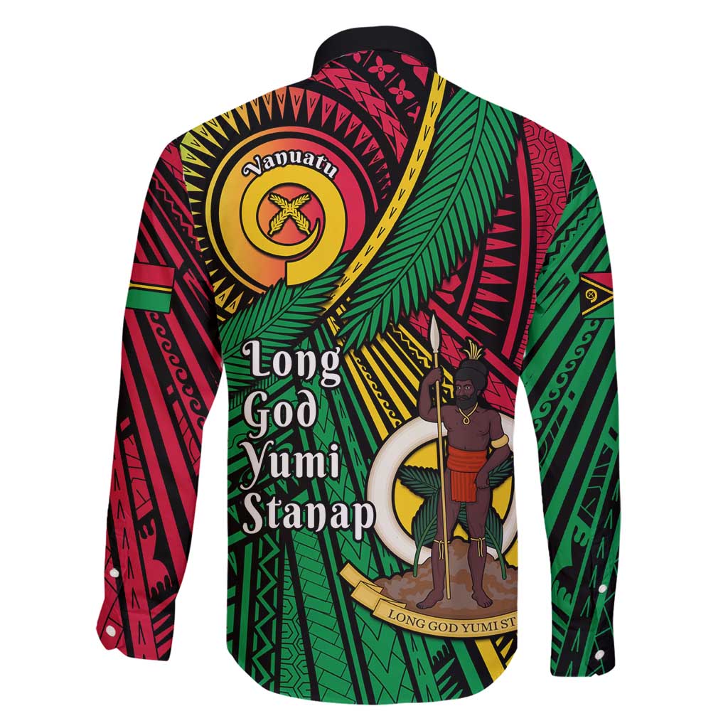 Halo Vanuatu Family Matching Off Shoulder Maxi Dress and Hawaiian Shirt Happy 45th Independence Anniversary LT14 - Polynesian Pride