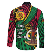 Halo Vanuatu Family Matching Off Shoulder Maxi Dress and Hawaiian Shirt Happy 45th Independence Anniversary LT14 - Polynesian Pride