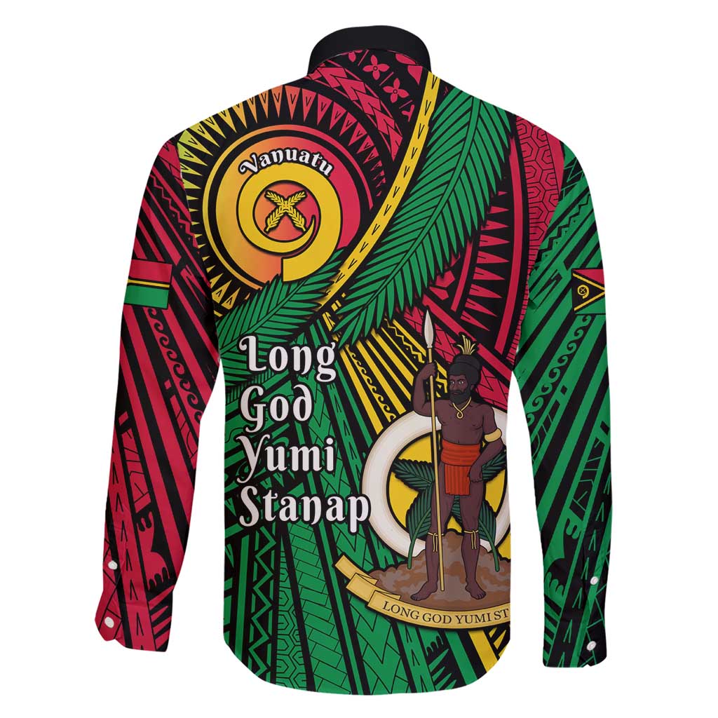 Halo Vanuatu Family Matching Short Sleeve Bodycon Dress and Hawaiian Shirt Happy 45th Independence Anniversary LT14 - Polynesian Pride
