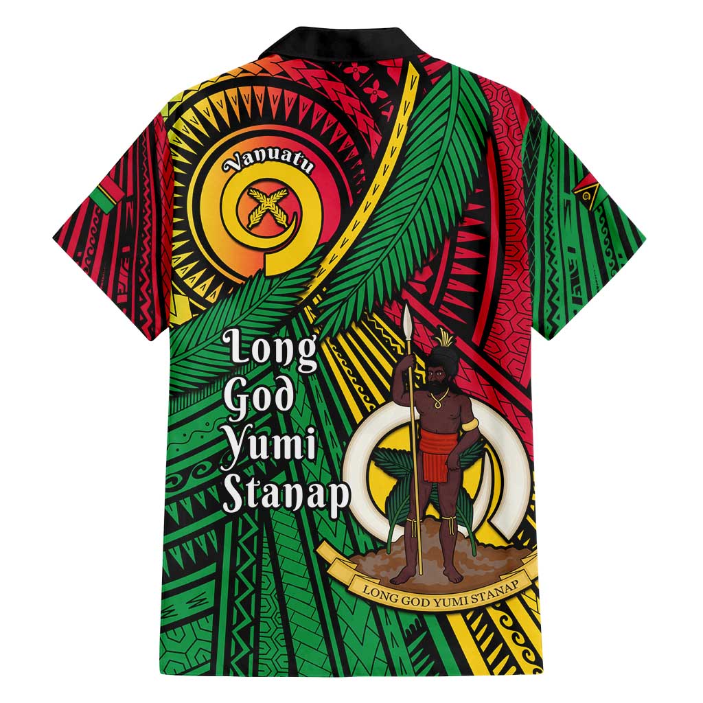 Halo Vanuatu Family Matching Summer Maxi Dress and Hawaiian Shirt Happy 45th Independence Anniversary LT14 - Polynesian Pride