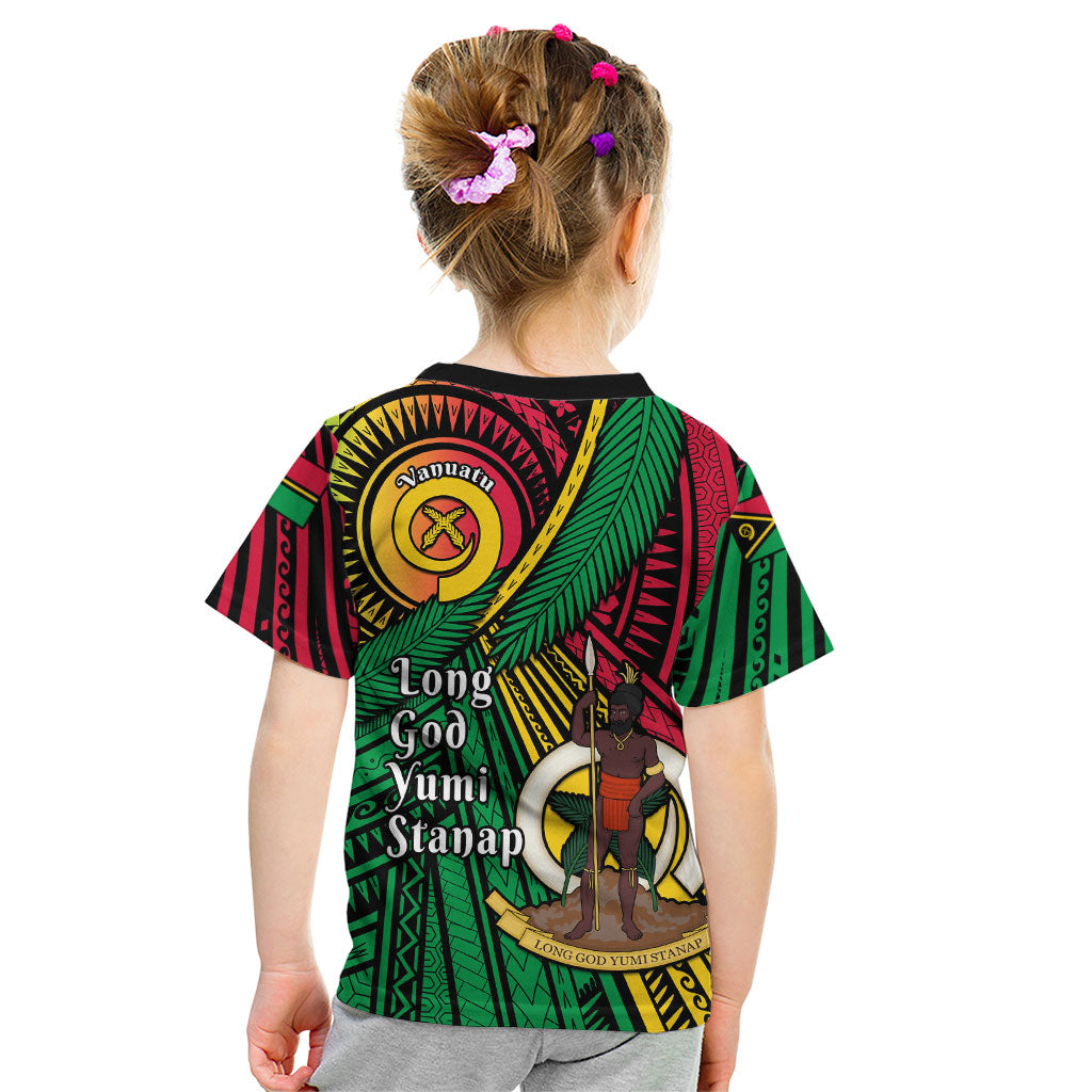 Halo Vanuatu Kid T Shirt Happy 46th Independence Anniversary LT14 - Polynesian Pride