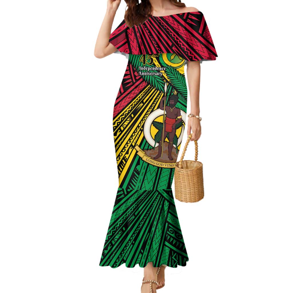 Halo Vanuatu Mermaid Dress Happy 45th Independence Anniversary
