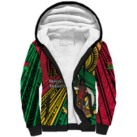 Halo Vanuatu Sherpa Hoodie Happy 46th Independence Anniversary LT14 Unisex Black - Polynesian Pride