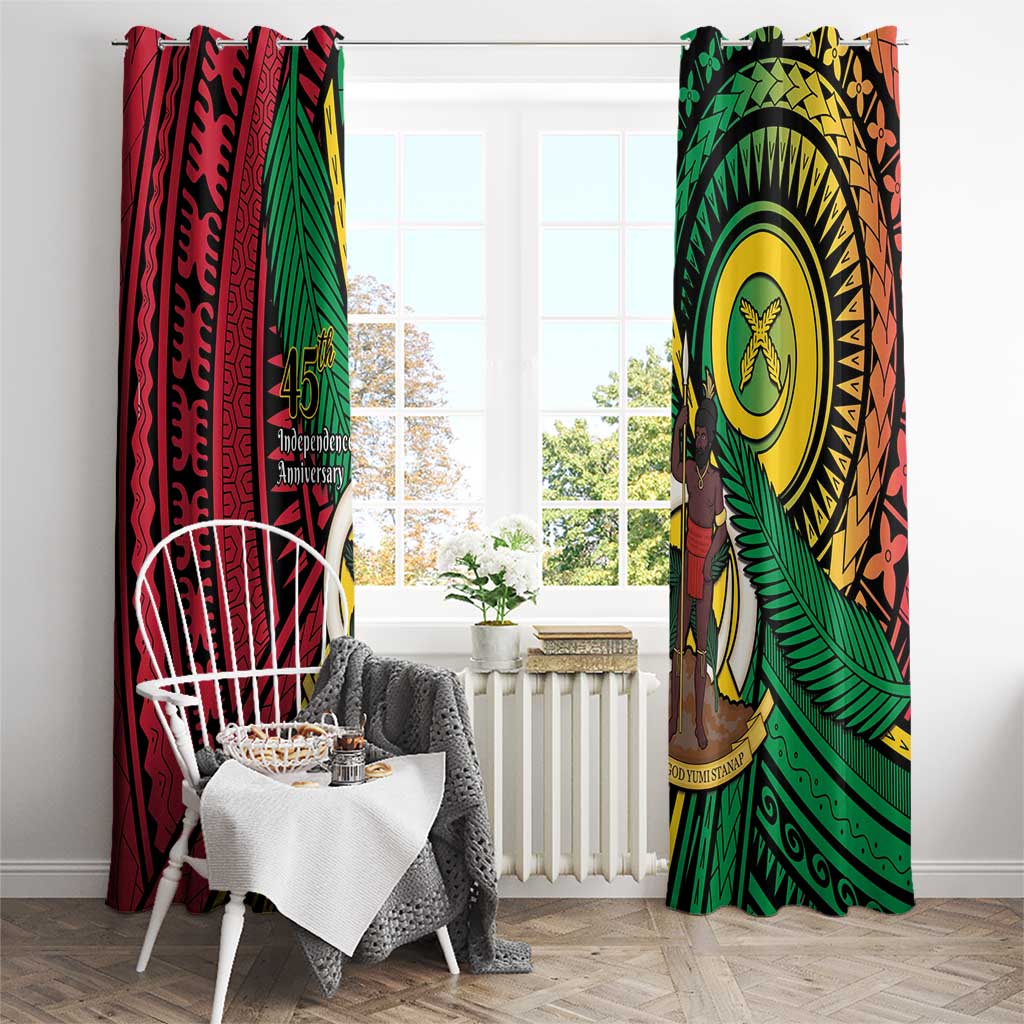 Halo Vanuatu Window Curtain Happy 45th Independence Anniversary
