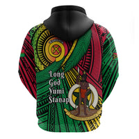 Halo Vanuatu Zip Hoodie Happy 46th Independence Anniversary LT14 - Polynesian Pride