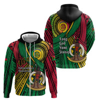 Halo Vanuatu Zip Hoodie Happy 46th Independence Anniversary LT14 - Polynesian Pride