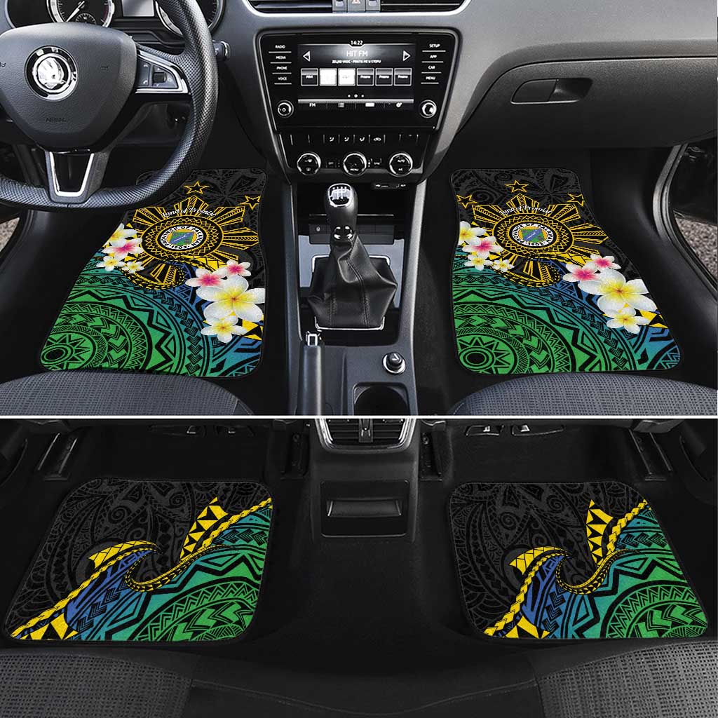 Lalawigan ng Palawan Car Mats Philippines Province Land of Promise LT14 Set 4pcs Black - Polynesian Pride