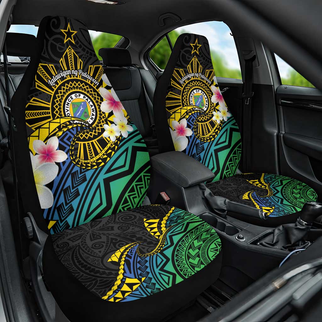 Lalawigan ng Palawan Car Seat Cover Philippines Province Land of Promise LT14 One Size Black - Polynesian Pride
