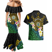 Lalawigan ng Palawan Couples Matching Mermaid Dress and Hawaiian Shirt Philippines Province Land of Promise LT14 - Polynesian Pride