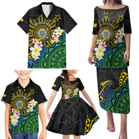 Lalawigan ng Palawan Family Matching Puletasi and Hawaiian Shirt Philippines Province Land of Promise LT14 - Polynesian Pride