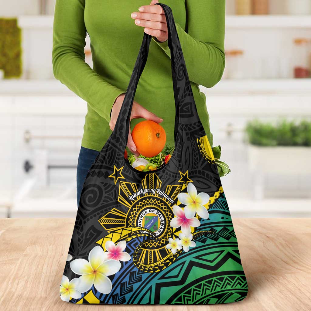 Lalawigan ng Palawan Grocery Bag Philippines Province Land of Promise LT14 - Polynesian Pride