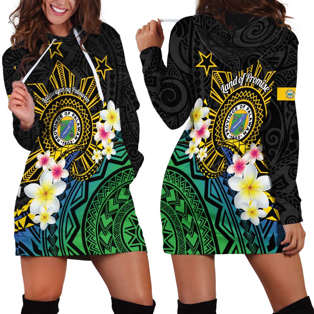 Lalawigan ng Palawan Hoodie Dress Philippines Province Land of Promise LT14 - Polynesian Pride