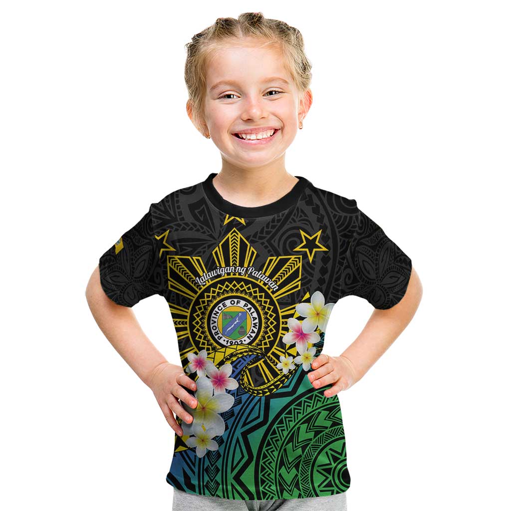 Lalawigan ng Palawan Kid T Shirt Philippines Province Land of Promise LT14 Black - Polynesian Pride