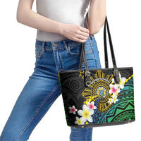 Lalawigan ng Palawan Leather Tote Bag Philippines Province Land of Promise LT14 - Polynesian Pride