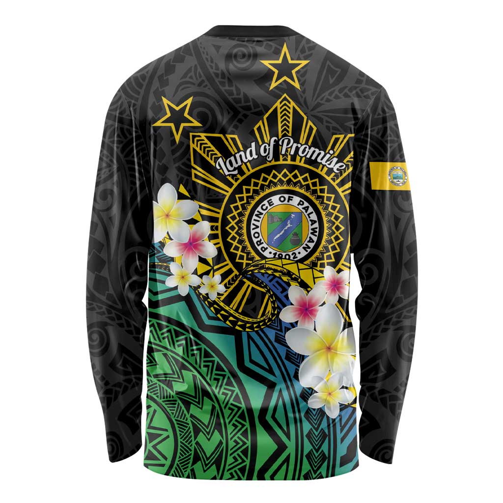 Lalawigan ng Palawan Long Sleeve Shirt Philippines Province Land of Promise LT14 - Polynesian Pride