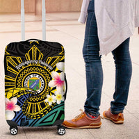 Lalawigan ng Palawan Luggage Cover Philippines Province Land of Promise LT14 Black - Polynesian Pride