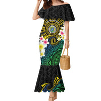 Lalawigan ng Palawan Mermaid Dress Philippines Province Land of Promise LT14 Women Black - Polynesian Pride