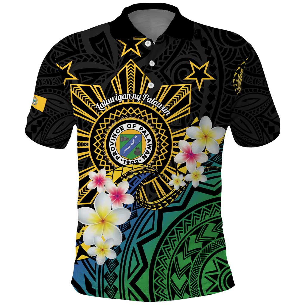 Lalawigan ng Palawan Polo Shirt Philippines Province Land of Promise LT14 Black - Polynesian Pride