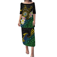 Lalawigan ng Palawan Puletasi Philippines Province Land of Promise LT14 Long Dress Black - Polynesian Pride