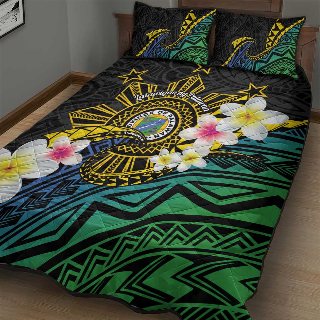 Lalawigan ng Palawan Quilt Bed Set Philippines Province Land of Promise LT14 - Polynesian Pride