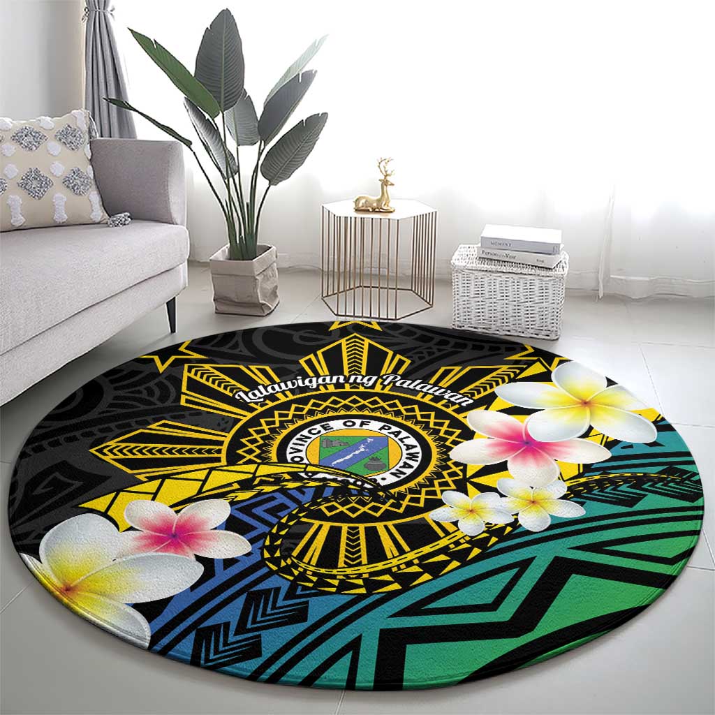 Lalawigan ng Palawan Round Carpet Philippines Province Land of Promise LT14 - Polynesian Pride