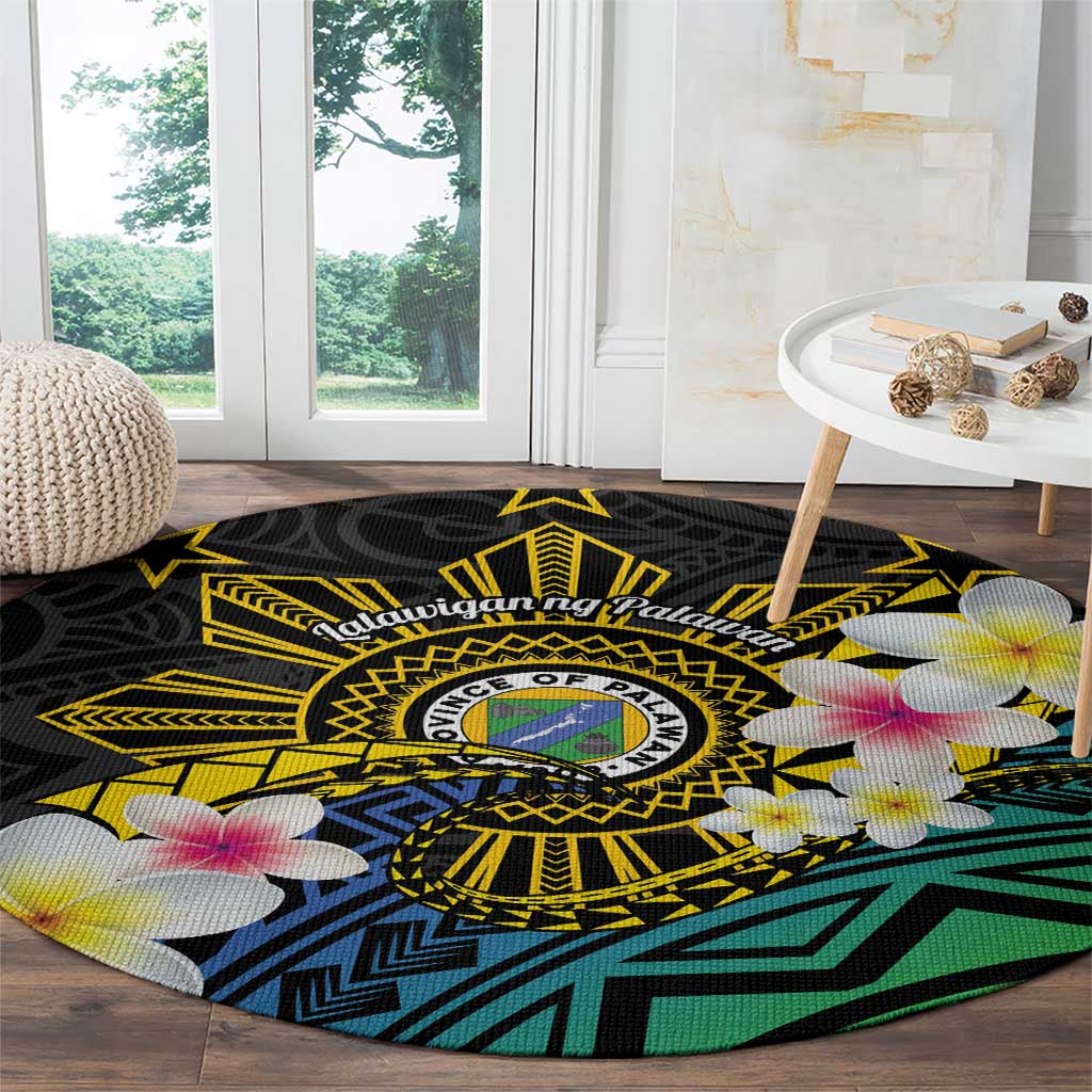 Lalawigan ng Palawan Round Carpet Philippines Province Land of Promise LT14 - Polynesian Pride