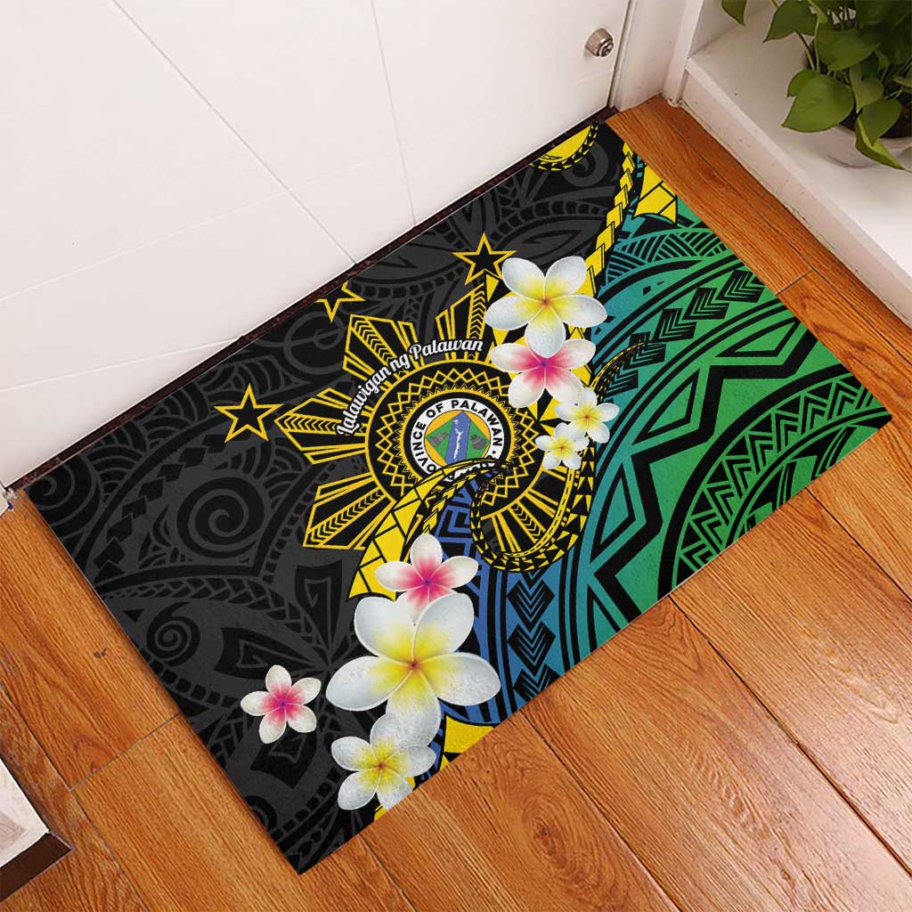 Lalawigan ng Palawan Rubber Doormat Philippines Province Land of Promise LT14 - Polynesian Pride