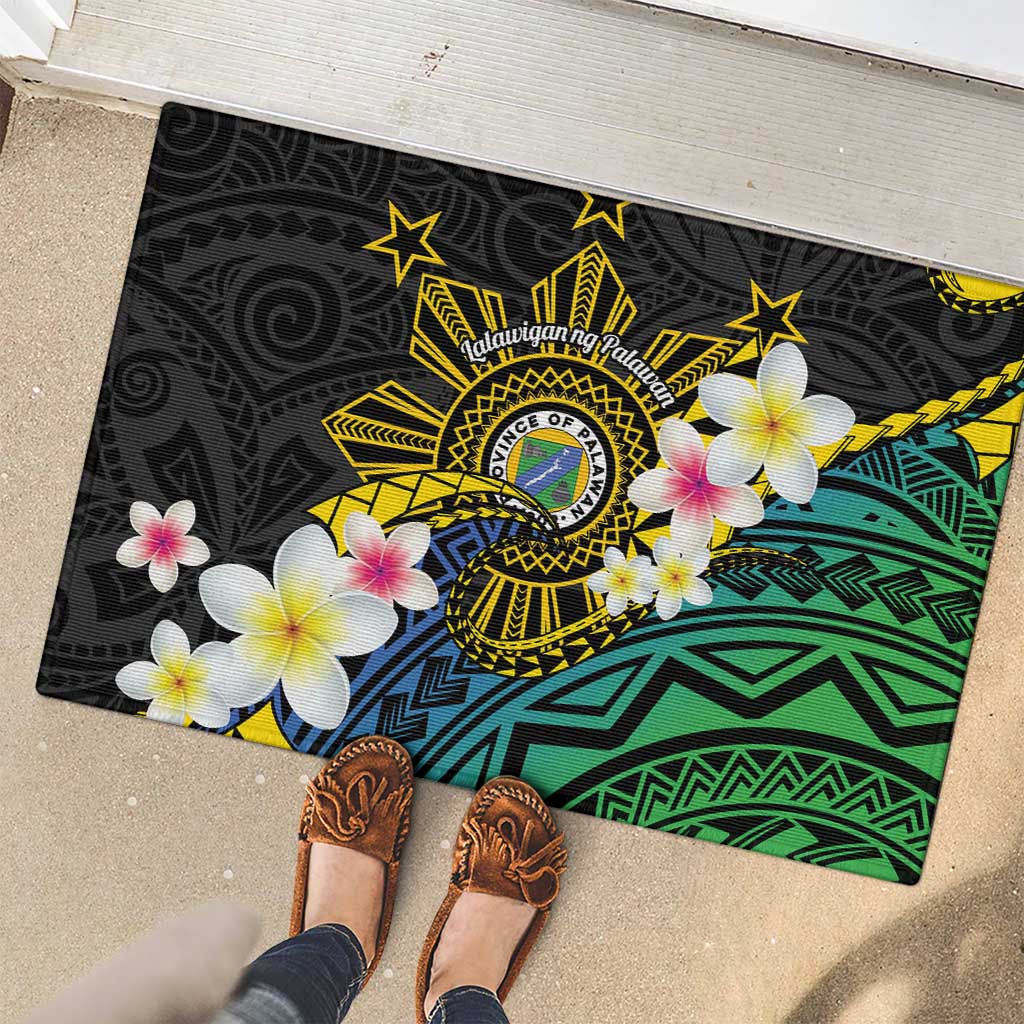 Lalawigan ng Palawan Rubber Doormat Philippines Province Land of Promise LT14 - Polynesian Pride