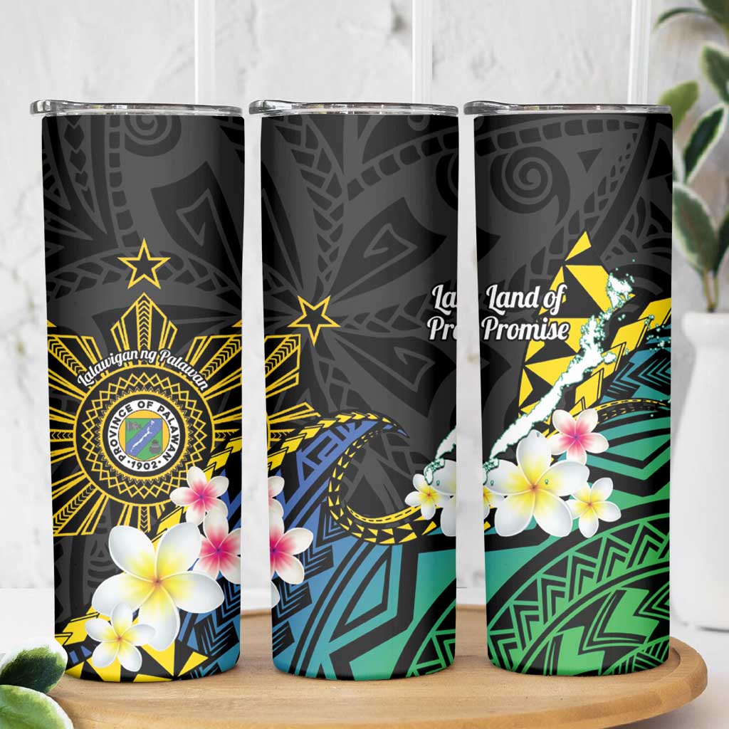 Lalawigan ng Palawan Skinny Tumbler Philippines Province Land of Promise LT14 - Polynesian Pride