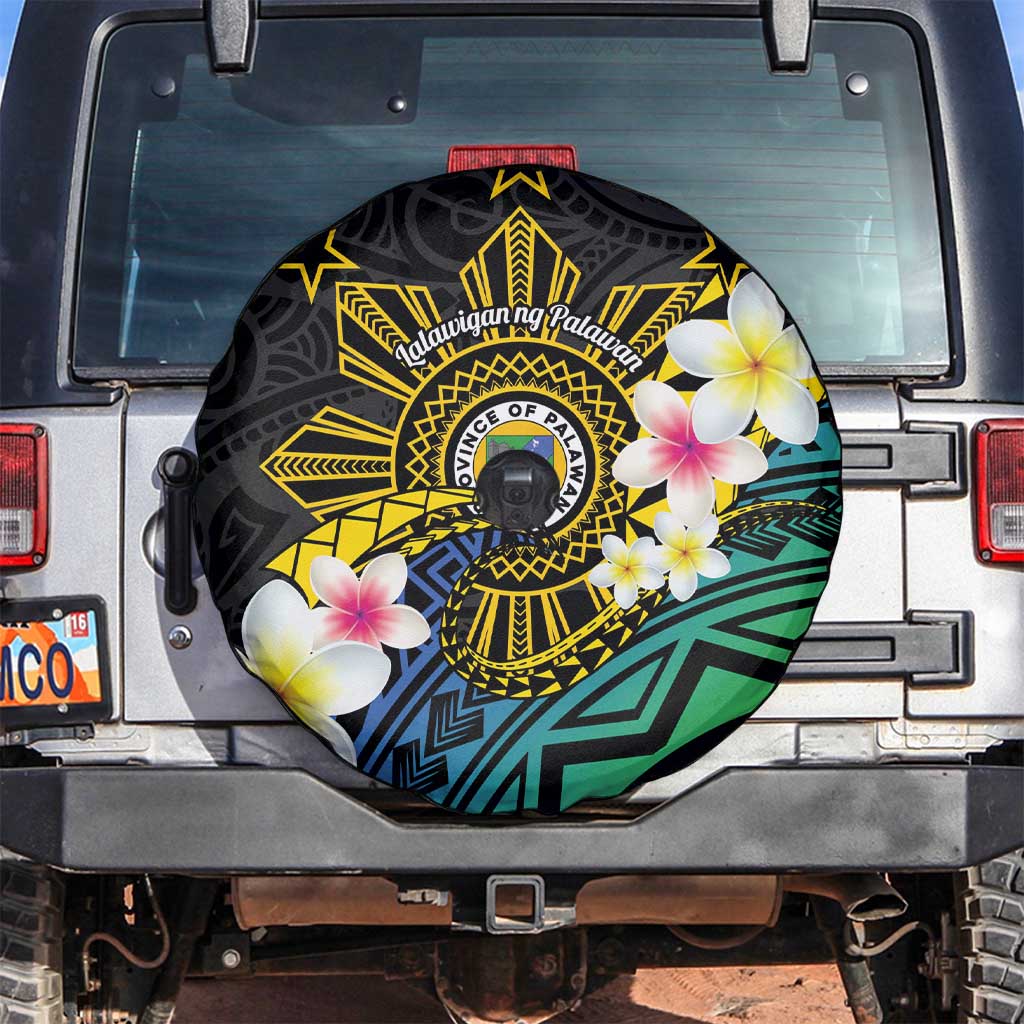 Lalawigan ng Palawan Spare Tire Cover Philippines Province Land of Promise LT14 Black - Polynesian Pride