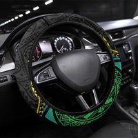 Lalawigan ng Palawan Steering Wheel Cover Philippines Province Land of Promise LT14 Universal Fit Black - Polynesian Pride