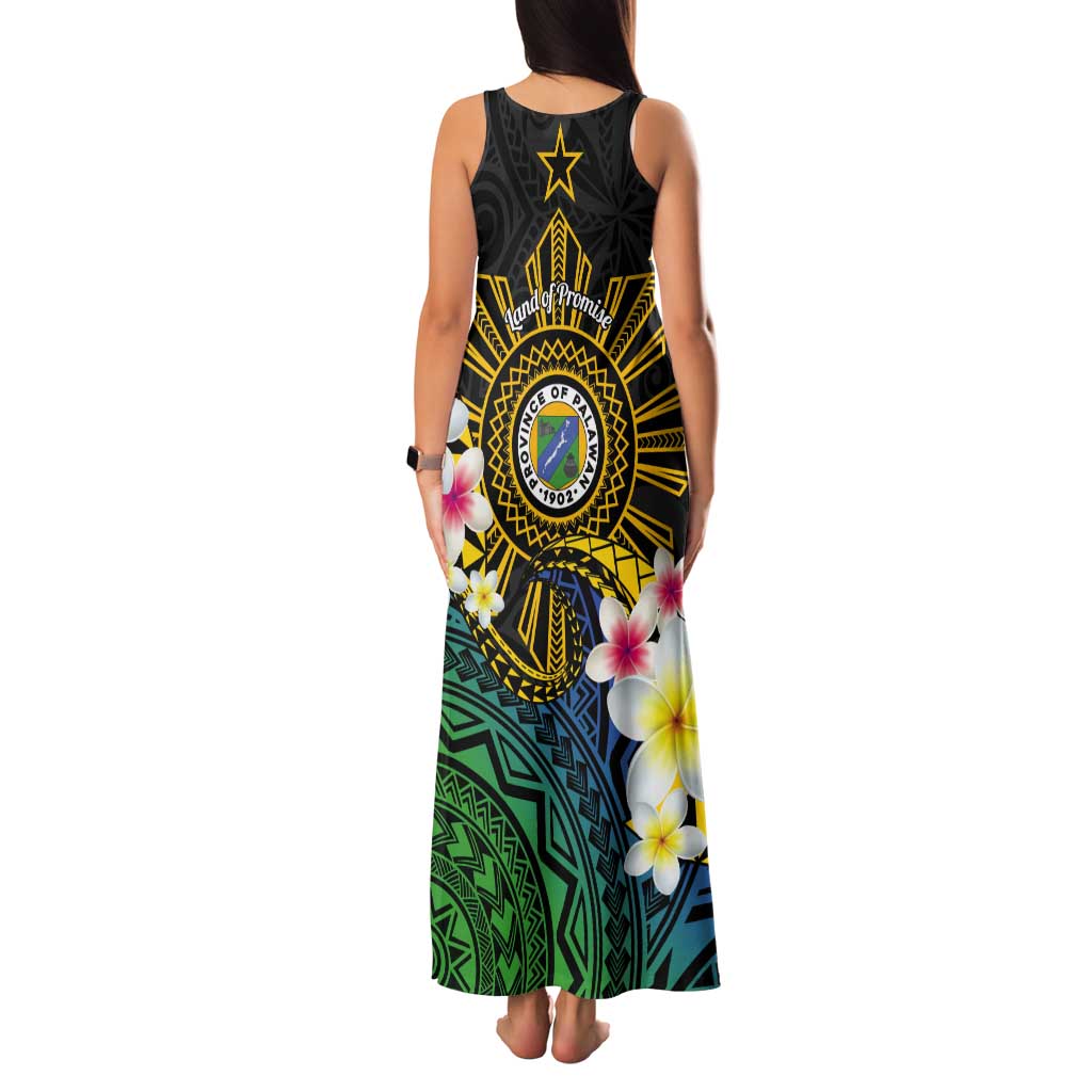Lalawigan ng Palawan Tank Maxi Dress Philippines Province Land of Promise LT14 - Polynesian Pride
