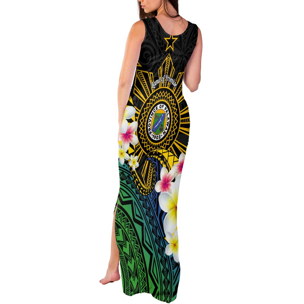 Lalawigan ng Palawan Tank Maxi Dress Philippines Province Land of Promise LT14 - Polynesian Pride
