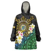 Lalawigan ng Palawan Wearable Blanket Hoodie Philippines Province Land of Promise LT14 One Size Black - Polynesian Pride