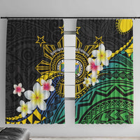 Lalawigan ng Palawan Window Curtain Philippines Province Land of Promise LT14 With Hooks Black - Polynesian Pride
