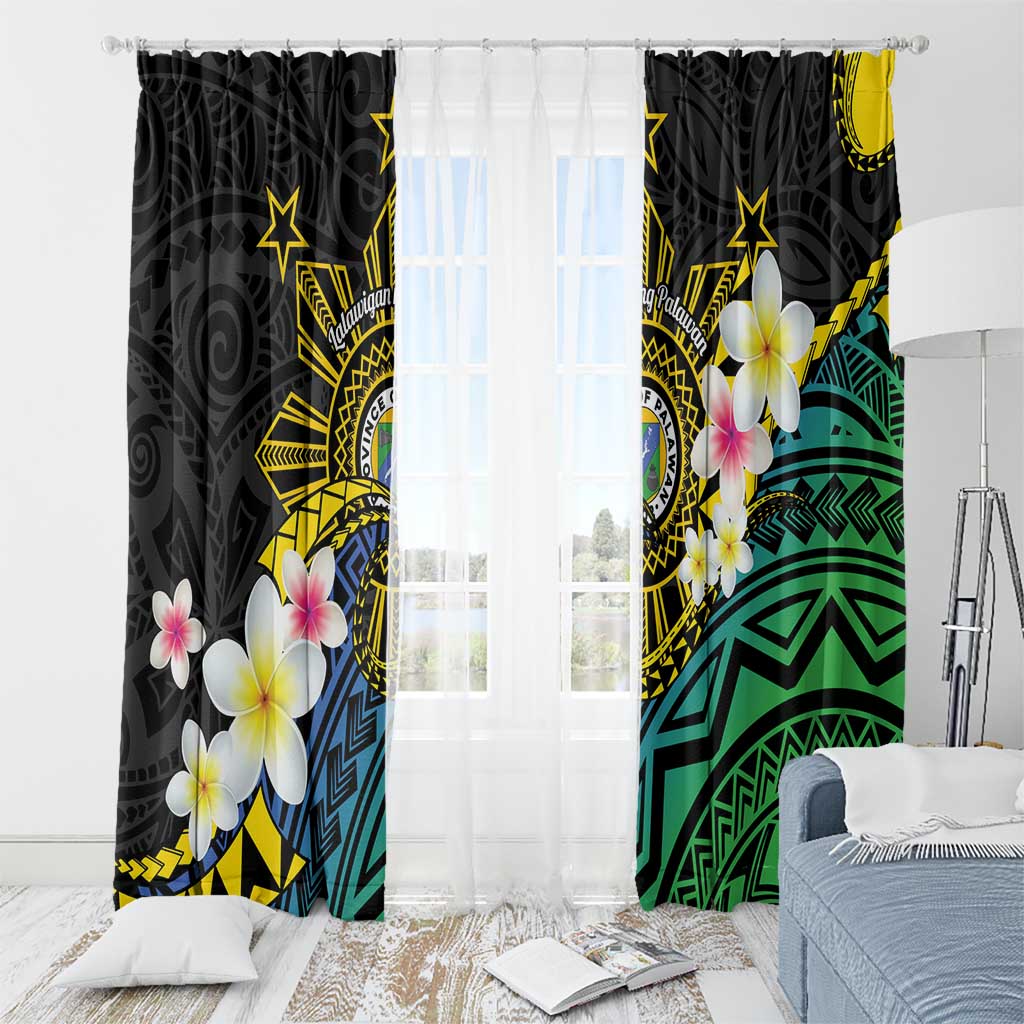 Lalawigan ng Palawan Window Curtain Philippines Province Land of Promise LT14 - Polynesian Pride
