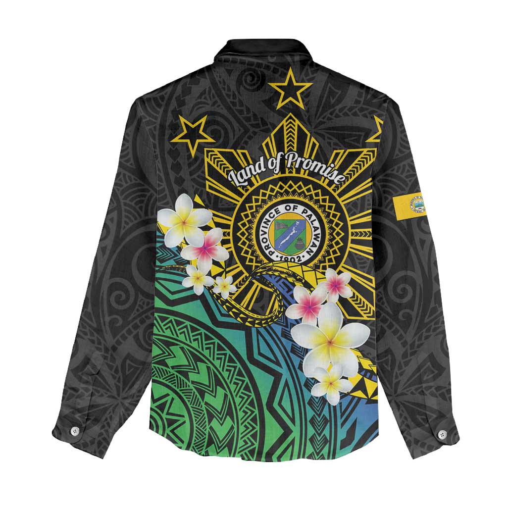 Lalawigan ng Palawan Women Casual Shirt Philippines Province Land of Promise LT14 - Polynesian Pride