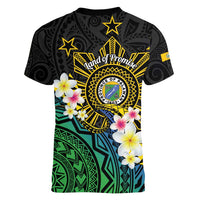Lalawigan ng Palawan Women V-Neck T-Shirt Philippines Province Land of Promise LT14 - Polynesian Pride