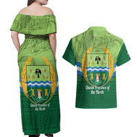 Isabela Philippines Couples Matching Off Shoulder Maxi Dress and Hawaiian Shirt Queen Province Of The North LT14 - Polynesian Pride