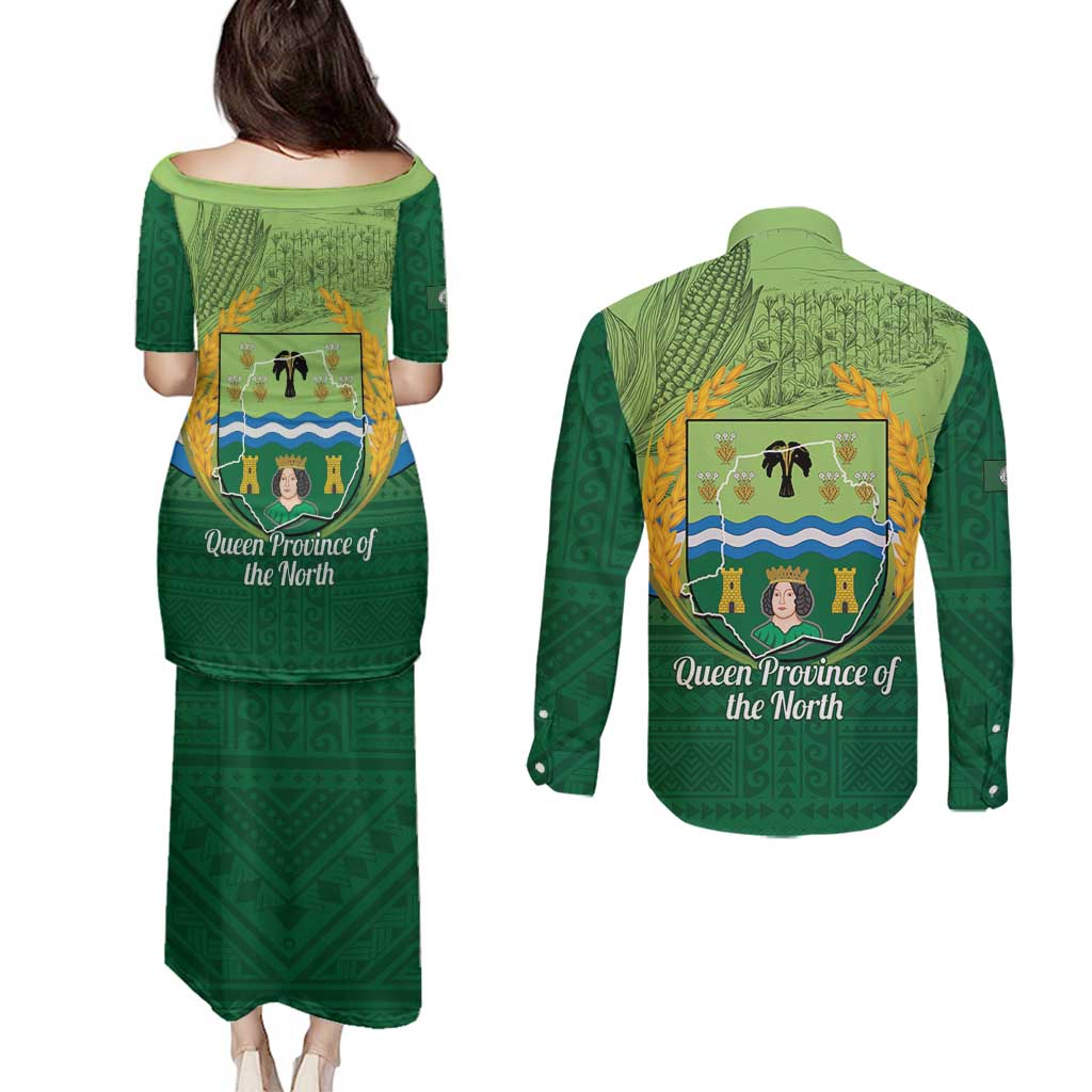 Isabela Philippines Couples Matching Puletasi and Long Sleeve Button Shirt Queen Province Of The North