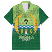 Isabela Philippines Family Matching Off Shoulder Maxi Dress and Hawaiian Shirt Queen Province Of The North LT14 Dad's Shirt - Short Sleeve Green - Polynesian Pride