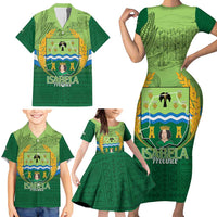 Isabela Philippines Family Matching Short Sleeve Bodycon Dress and Hawaiian Shirt Queen Province Of The North LT14 - Polynesian Pride