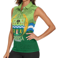 Isabela Philippines Women Sleeveless Polo Shirt Queen Province Of The North LT14 - Polynesian Pride