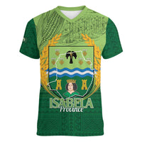 Isabela Philippines Women V-Neck T-Shirt Queen Province Of The North LT14 Female Green - Polynesian Pride