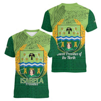 Isabela Philippines Women V-Neck T-Shirt Queen Province Of The North LT14 - Polynesian Pride